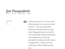 Tablet Screenshot of joepasq.com